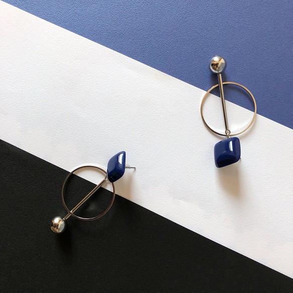 設計師的耳環ONPU-A（藍色） 第1張的照片