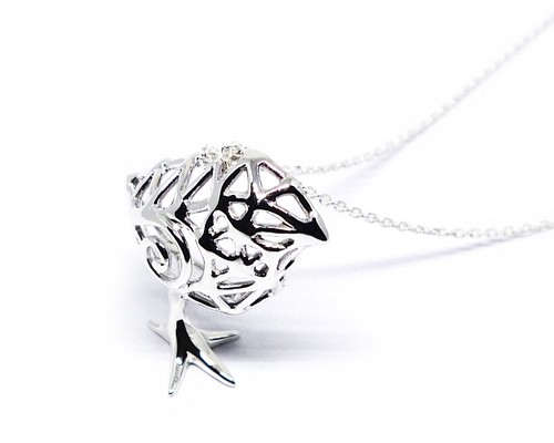 銀のひよこペンダントSV925【Pio by Parakee】silver chick pendant