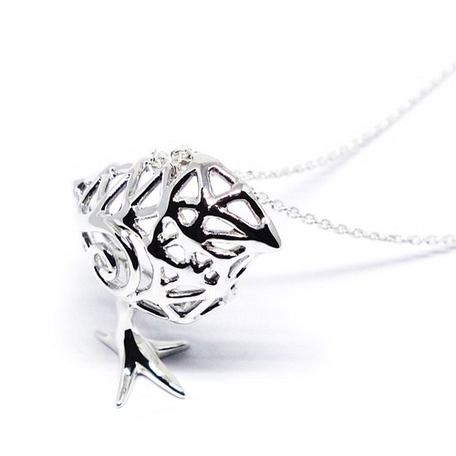 銀のひよこペンダントSV925【Pio by Parakee】silver chick pendant