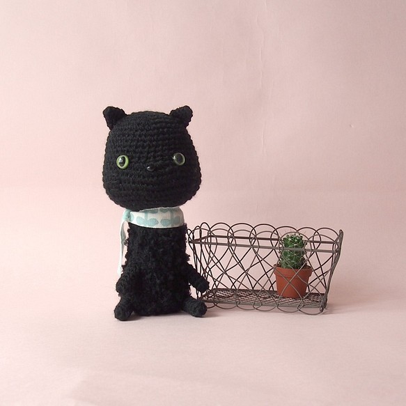 クロさん【黒猫のあみぐるみ】 1枚目の画像