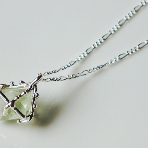 1点物☆fluorite necklace(green*sv) ネックレス・ペンダント Argent