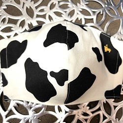荷斯坦圖案面具✖️有魅力 立體佈面面具牛紋 第1張的照片