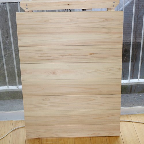国産檜のテーブル 木製折りたたみテーブル ひのき無垢材アウトドア 