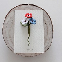 【再販なし１点物ブローチ】アネモネ～はかなくも美しい花～ 1枚目の画像