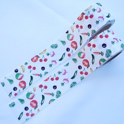 Fabric Ribbon 【Fruits&Vesitables /length:1m/width:40mｍ】 第1張的照片