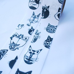 Fabric Ribbon [Funny CATs] 愛貓人士 ☆ 50cm ~ 第1張的照片
