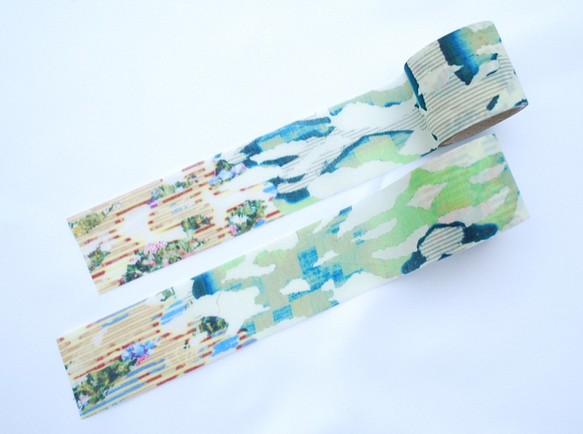 Fabric Ribbon [花園] 用於製作獨一無二的物品 ☆ 50cm ~ 第1張的照片