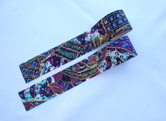 Fabric Ribbon【Arabesque】非洲布款50cm單元 第1張的照片