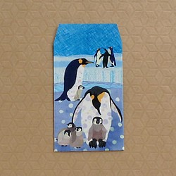 COMO ポチ袋《ペンギンの集会》 1枚目の画像