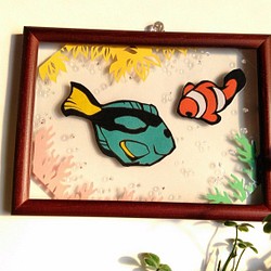 小丑魚和唐魚（藝術牆） 第1張的照片