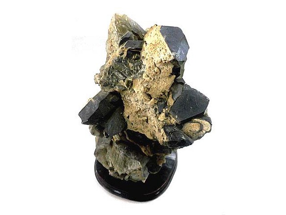 天然石 黒水晶クラスター 台座付 　　200720589 1枚目の画像
