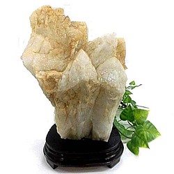 天然石 マダガスカル産 カテドラル水晶原石 台座付 　　200720597 1枚目の画像