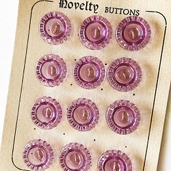 ボタン１２個セット　薄紫 1枚目の画像