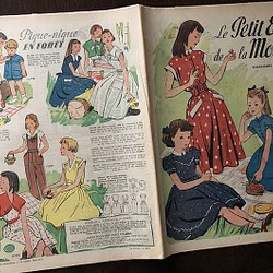 ビンテージ　フランスモード誌　1951年   ６ 1枚目の画像