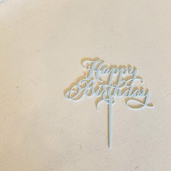 Happy birthday ケーキトッパー(3色) 1枚目の画像