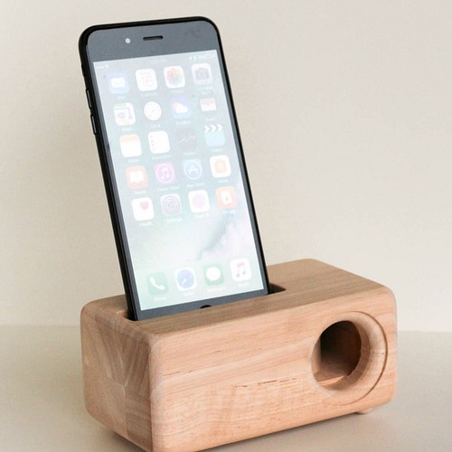 木製iphone用スピーカーacoustic Iphonewoodspeaker スマホスタンド スマホスピーカー 七尾工房 通販 Creema クリーマ ハンドメイド 手作り クラフト作品の販売サイト