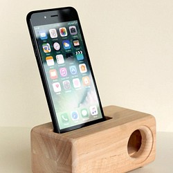 適用於 SE2 原聲的木質 iPhone 揚聲器 iPhoneWoodSpeaker 第1張的照片