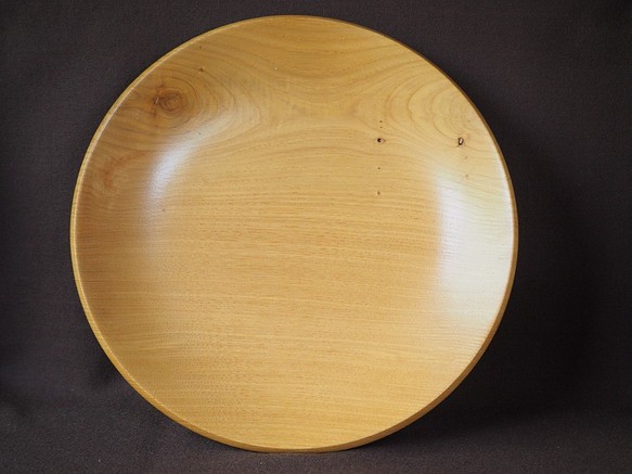 大きい木製皿（クリ）no.1 1枚目の画像