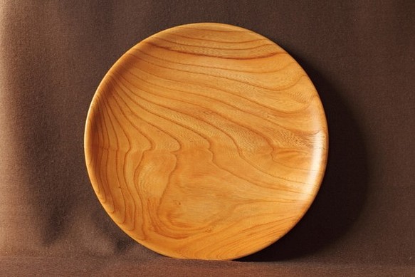 木製皿（ケヤキ）no.19 1枚目の画像