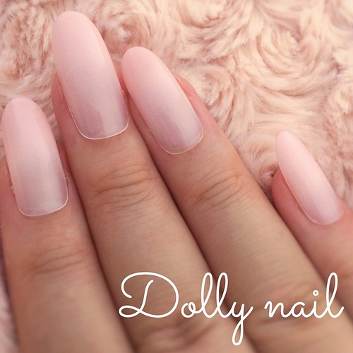 オーバル 肌馴染み抜群 ナチュラルピンクベージュのグラデーションネイル ネイルチップ ネイルシール Dolly Nail 通販 Creema クリーマ ハンドメイド 手作り クラフト作品の販売サイト