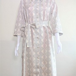 ロングワンピース＆コート（絹、大島紬） 1枚目の画像