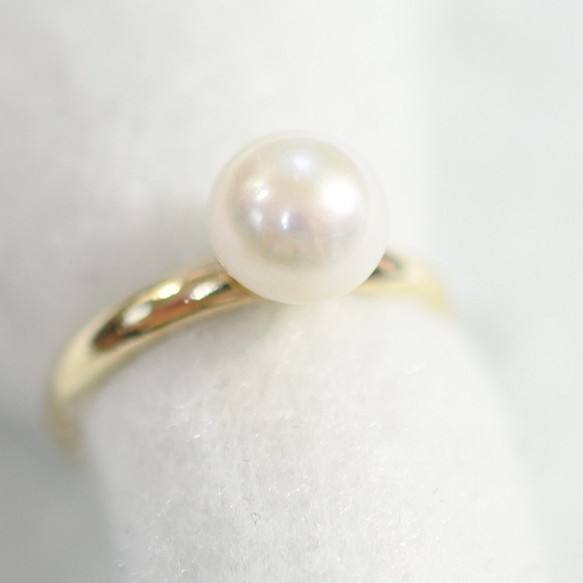 (1 件) 淡水珍珠戒指 (一個尺寸適合所有) 第1張的照片
