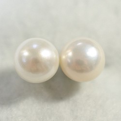 （一分）淡水珍珠單耳環（特大10mm，鈦柱） 第1張的照片