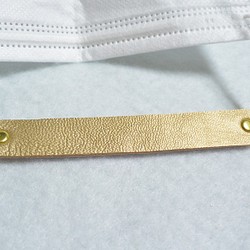 [免費送貨]真皮面罩掛鉤（金x玫瑰金金屬配件） 第1張的照片