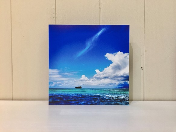 天堂藍【18×18cm照片面板，mizuphoto手工製作】 第1張的照片