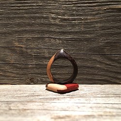 タガヤサン【雫】ウッドリング(木の指輪) 1枚目の画像