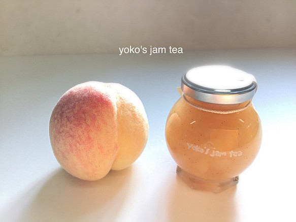 【お茶にして飲めるジャム】桃バニラ（徳島県産） 1枚目の画像