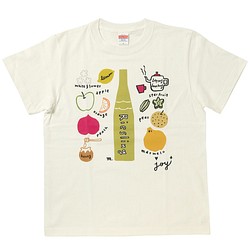 Riesling カラーTシャツ（バニラホワイト）Mサイズ 1枚目の画像