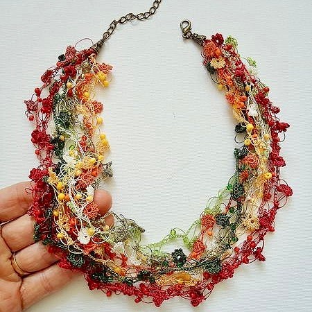 Bijoux Embroidery Necklace Flower Jewel 春天 第1張的照片