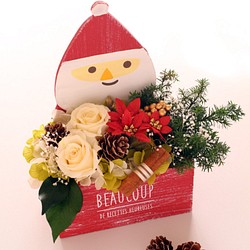 クリスマス☆サンタのHappy木箱 1枚目の画像