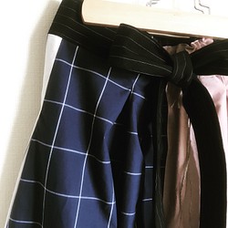 【再販】4つの素材を使った、風を纏うフレアマキシスカート。ロングスカート ウエストゴム ペールカラー 夏 7枚目の画像