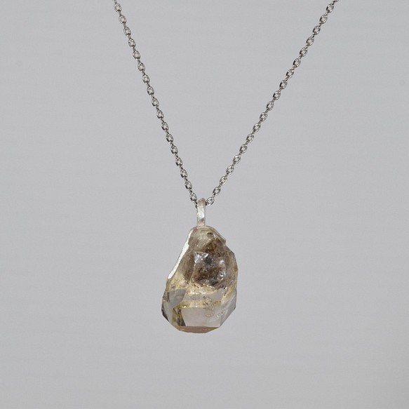 ヒマラヤ水晶の原石水晶ネックレスdc362 1枚目の画像