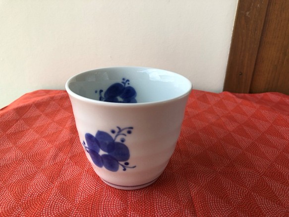 有田焼　フリーカップ　大輪の花 1枚目の画像