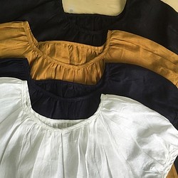 [4 色 M-2L、3L-4L、5L-6L] 亞麻軟袖女式襯衫 小訂單OK！ 第1張的照片
