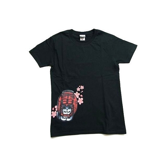 和柄 猫 Tシャツ 桜雷門半袖tシャツ 猫柄 Kct0003 アート作家コラボ M Tシャツ カットソー Fuku Usagi 通販 Creema クリーマ ハンドメイド 手作り クラフト作品の販売サイト