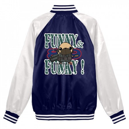 FUNNY&FUNKY! パグ戦士（フォーン）スタジアムジャンパー 1枚目の画像