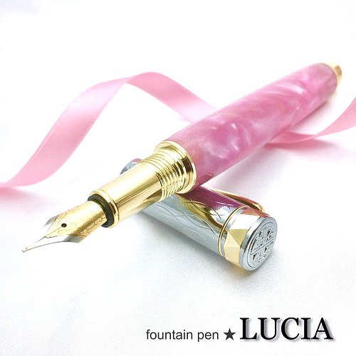 Lucia Fountain Pen 万年筆 パリスピンク 送料無料 文房具 ステーショナリー Cherish Craft 通販 Creema クリーマ ハンドメイド 手作り クラフト作品の販売サイト