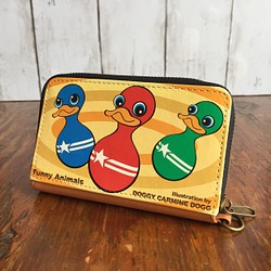 『Bird Pin - バードピン』ミニウォレット・コイン パスケース・ICカード・カード入れ・ミニ財布 1枚目の画像