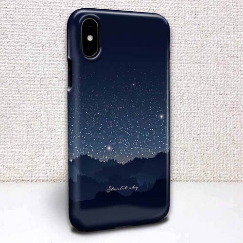 送料無料 Iphoneケース カバー 真夜中の星空 星空 Iphone12 Mini Iphone12 Pro スマホケース カバー アングラーズケース 通販 Creema クリーマ ハンドメイド 手作り クラフト作品の販売サイト