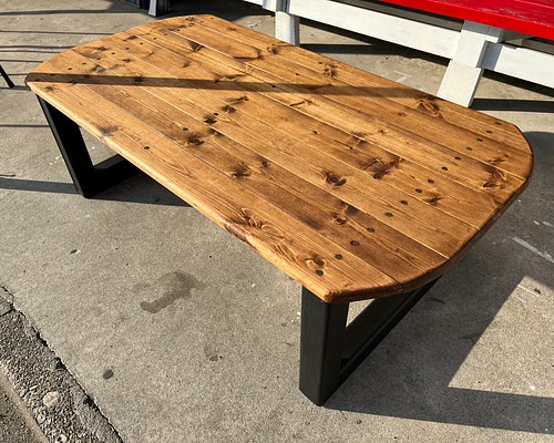 hotaru　男前家具　ローテーブル　楕円型　リビングテーブル　天然木　無垢材　オーダー可　人気商品