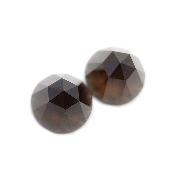 天然石 スモーキークォーツ(Smoky quartz)　ルース（ローズカット系のオリジナルカット）　gs-sp-8069 1枚目の画像