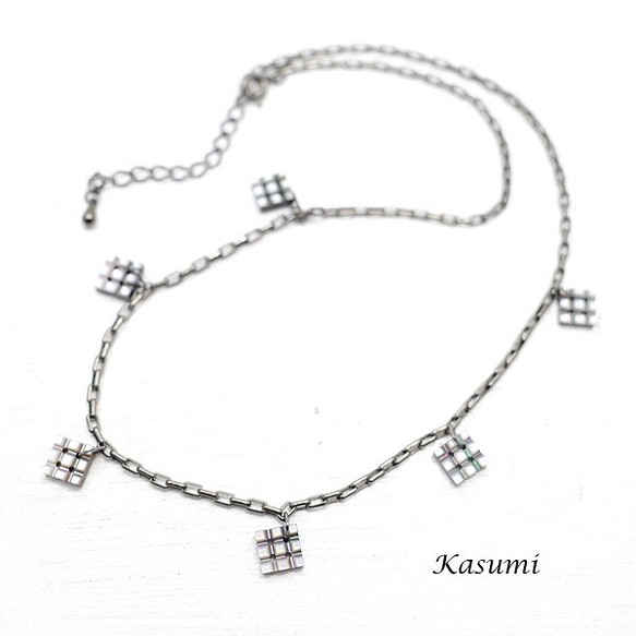 Kasumi 黑蝴蝶貝殼黑色項鍊 de-59-ks-329 第1張的照片