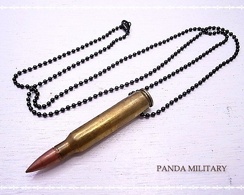 PANDA MILITARY リアルカート5.56mmネックレス p-040-n ネックレス