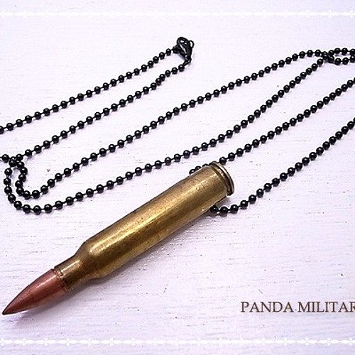 PANDA MILITARY リアルカート5.56mmネックレス p-040-n ネックレス