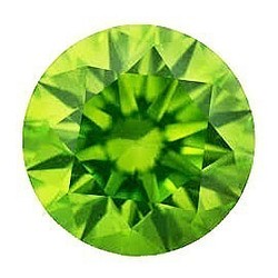 彩鑽散售 SI 品質橄欖石綠色 diac-prg 1.4 毫米 第1張的照片