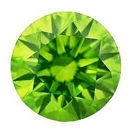 彩色鑽石散裝 SIquality 明亮式切割橄欖石綠色 diac-prg 2.4 毫米 第1張的照片